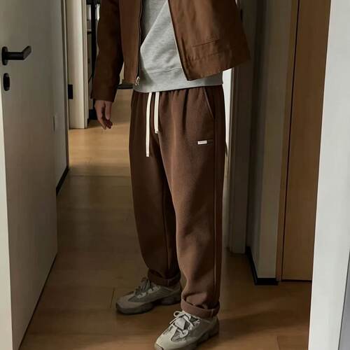 秋冬加绒加厚重磅保暖工装裤