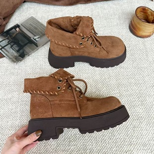 爱丽粉丝 简约百搭勃肯短靴马丁靴ALS 2025冬季 时尚 6135 新款