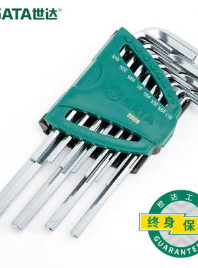 世达（SATA）世达（SATA）12件英制加长内六角扳手组套09108