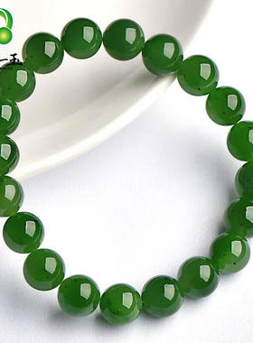 千载一玉新年礼物和田玉手链男女款玉石手串珠宝手饰【款一碧玉约