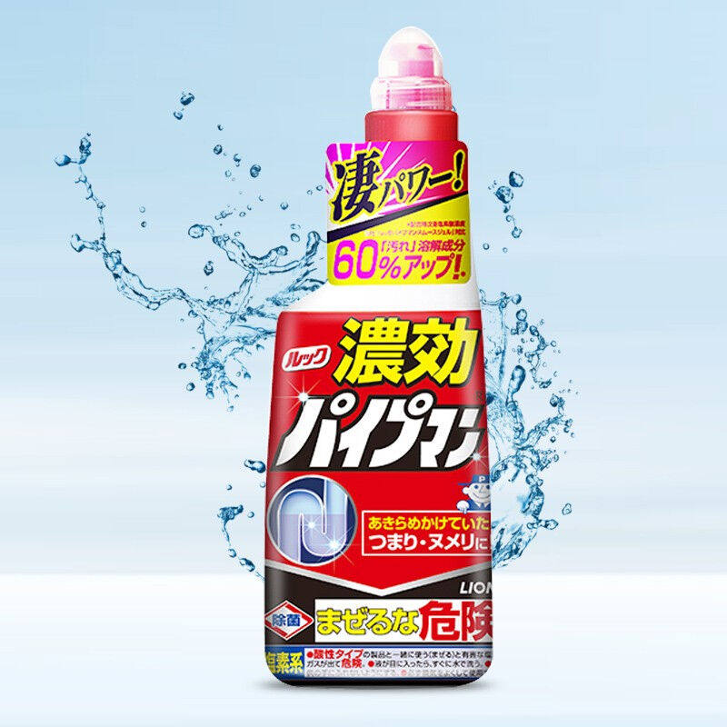 狮王(lion)管道疏通剂look通渠佬下水道马桶疏通除垢祛450ml*1支