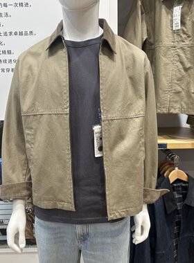 2025休闲拉链短茄克巴恩风翻领时尚夹克外套E478230/480827