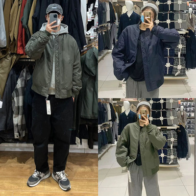 百搭常规飞行员夹克外套E470060