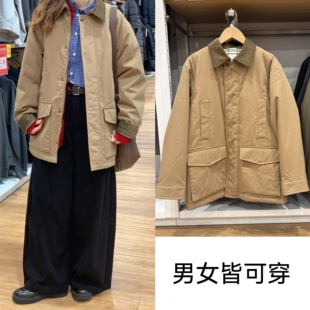优优合作款男装女装空气棉服宽松休闲茄克外套夹克25新款E481347