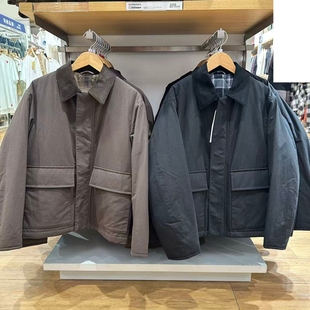 源头工厂男装女装休闲棉服短茄克26秋冬款翻领保暖外套夹克487689