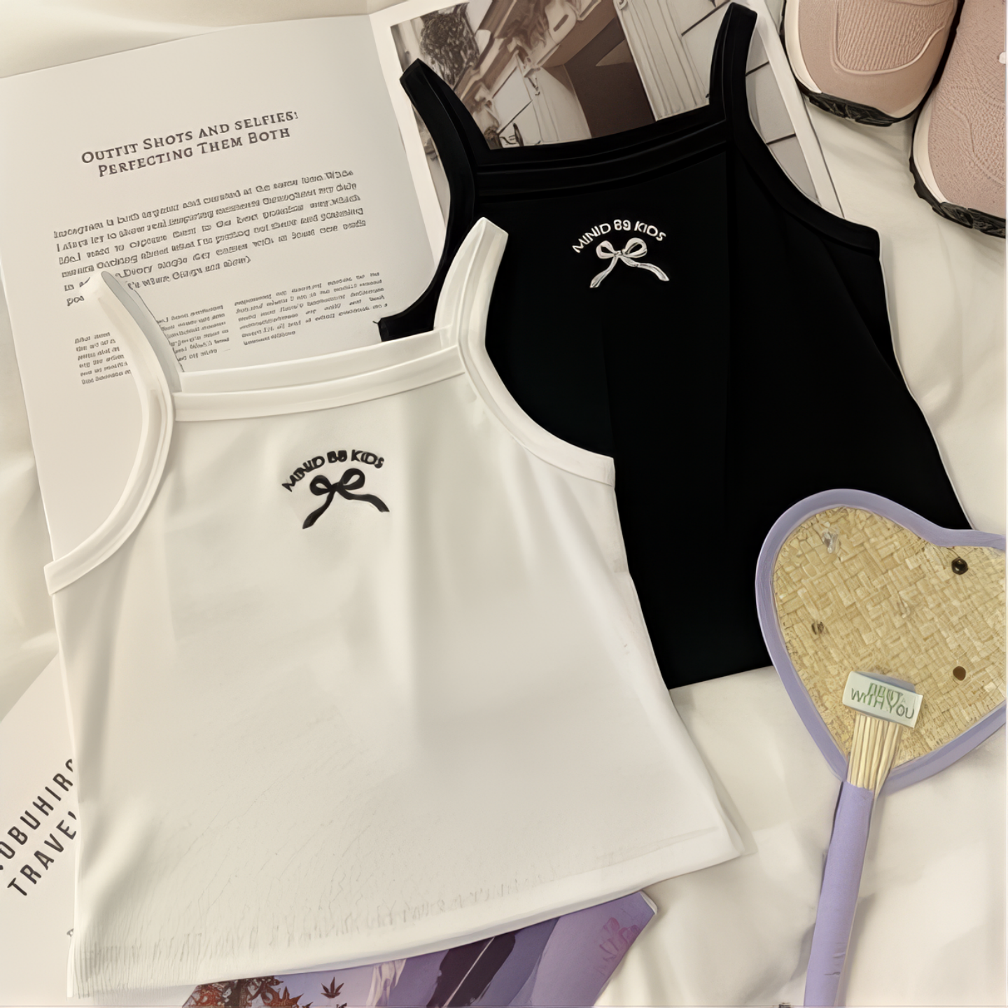季新款小背心纯色女孩内穿打底韩版外穿百搭儿童背心小女童2025夏