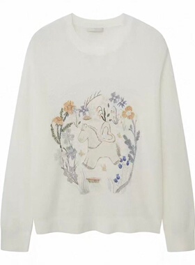 现货针织衫2026春季新款温柔少女风小马宽松上衣3K1EE49