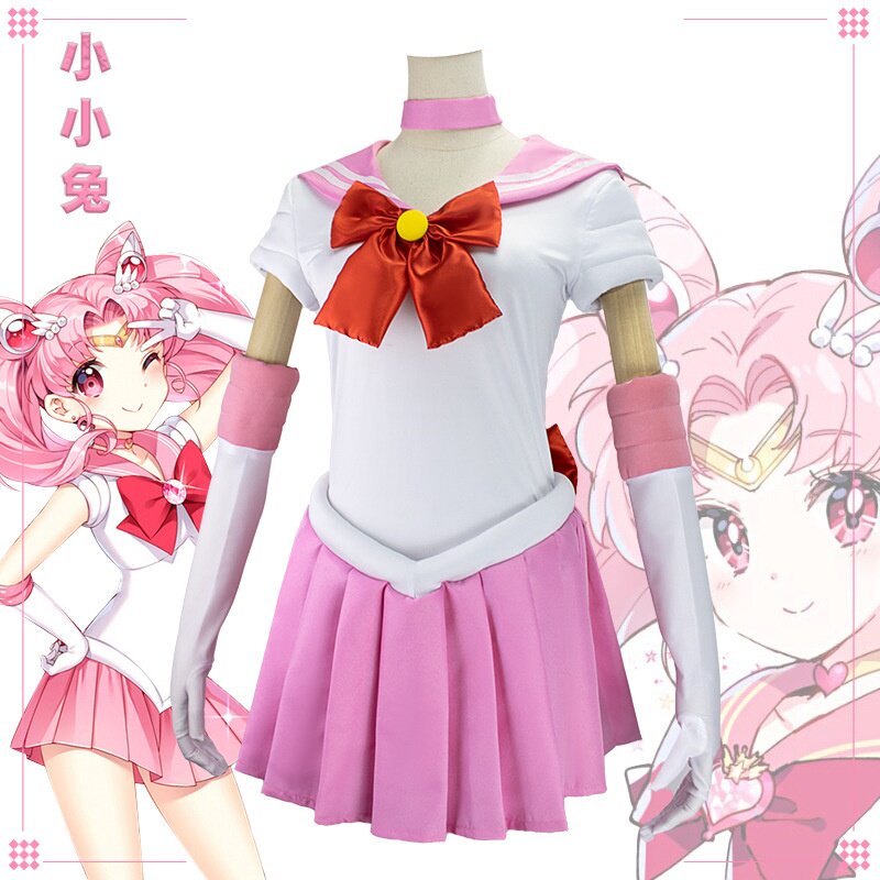 岁千/日本动漫服装美少女战士cos服月野小小兔cosplay 战斗服儿童