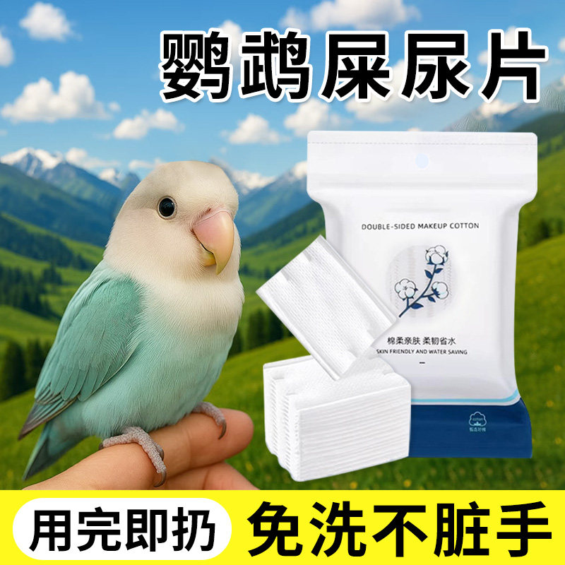 鹦鹉尿片尿不湿垫屎兜一次性隔尿布小鸟玄凤和尚虎皮牡丹用纸尿裤