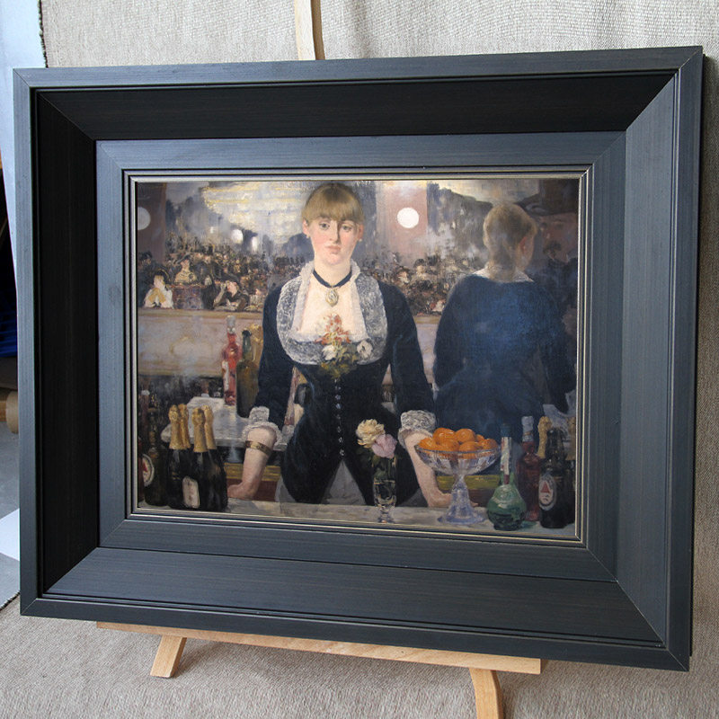 实木深咖啡色定做简约大气画框