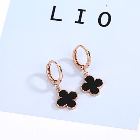 新款日韩气质925纯银防过敏四叶草耳钉耳环电镀18K玫瑰金耳圈耳坠,饰品/流行首饰/时尚饰品新,耳环,淘宝优惠券,粉丝福利购,淘宝优惠卷