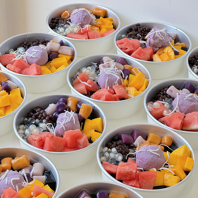 芋泥冰抱抱碗甜品盒子擺攤專用碗