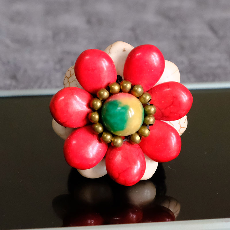 戒指泰式风格手工编织蜡线指环