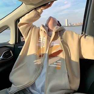 胖子男士300斤外套秋冬加肥加大码加绒卫衣开衫肥佬宽松休闲上衣