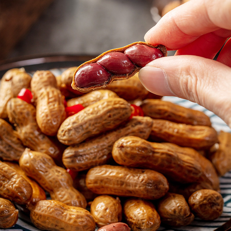 酱香花生开袋即食夜宵ktv下酒花生小吃香辣卤味凉菜酒店餐厅冷盘