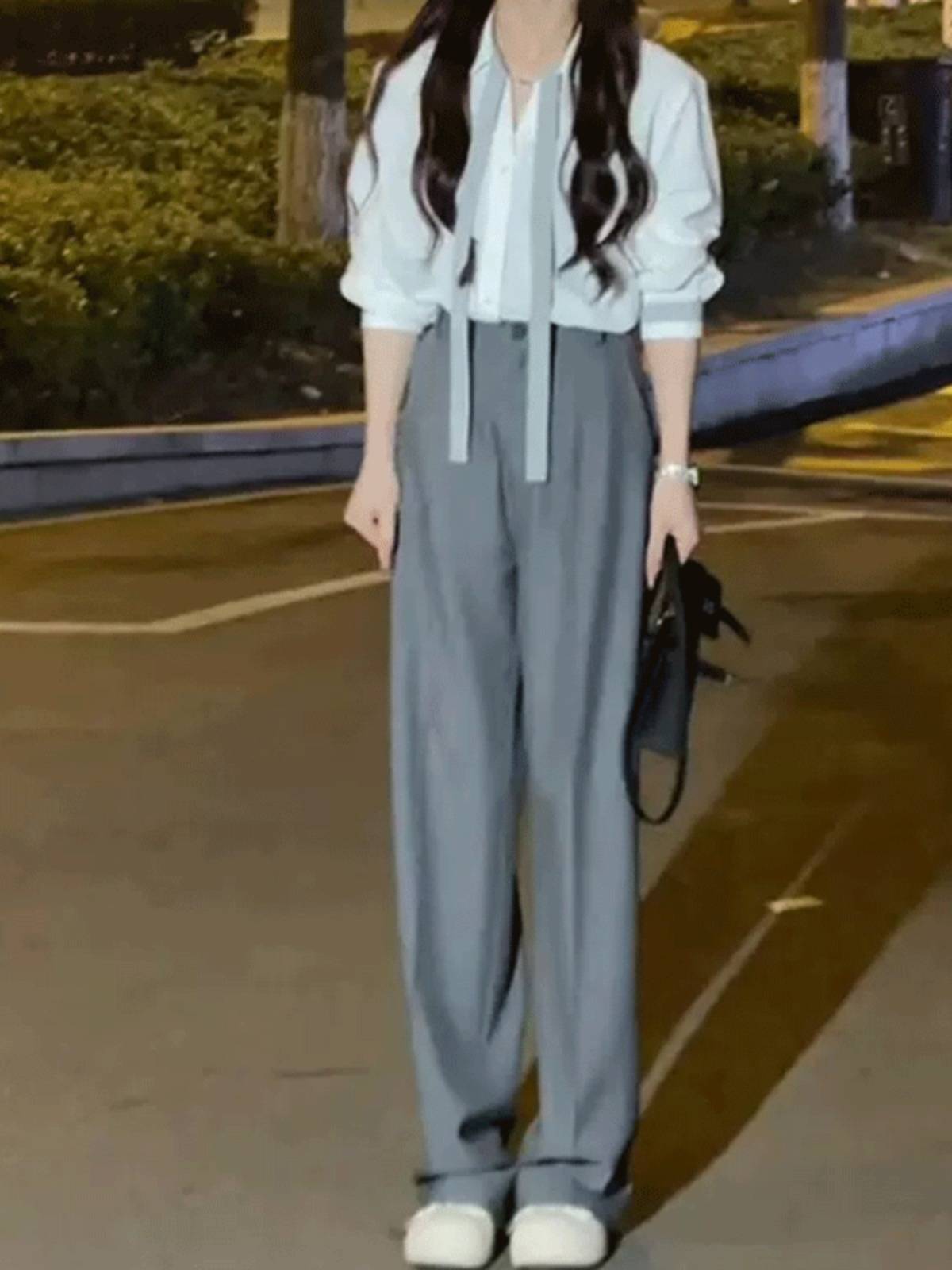 2023新款女装套装夏季衬衫时尚气质西装裤休闲洋气高级两件套女春