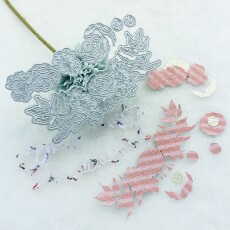 Выбивая прибор 压花器手工制作diy可爱玫瑰花叶亲子互动玩具手帐装饰纸艺刀模 3590818639