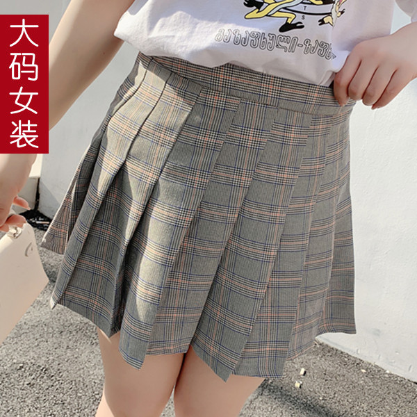 加肥加大码女装夏装韩版胖MM格子显瘦百褶半身裙防走光裤裙短裙RQ在类目 女装/女士精品, 半身裙中 - 来自Buy2taobao.com提供专业的淘宝代购服务