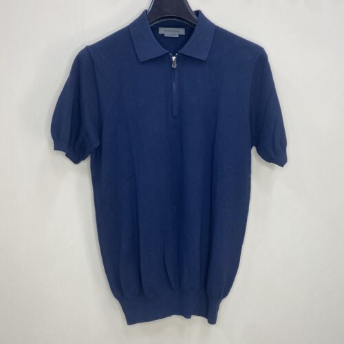 克莱利亚尼深蓝色针织polo衫48码