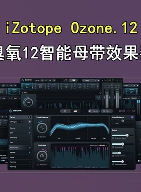 正版iZotope Ozone 12 Advanced RX11 插件联盟 臭氧母带处理插件