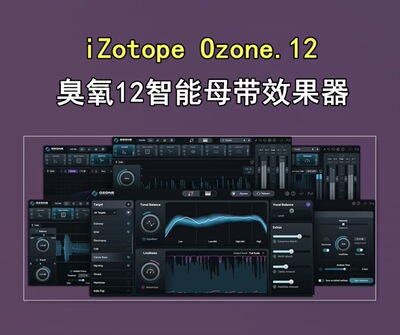 正版iZotope Ozone 12 Advanced RX11 插件联盟 臭氧母带处理插件