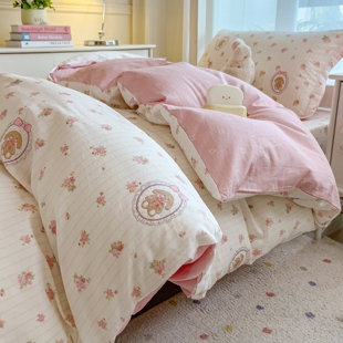 云朵纯棉被套单件全棉纯棉150X200X230cm单人双人被罩宿舍被套