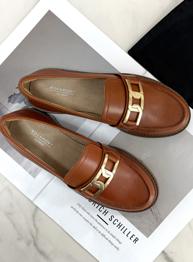 GW800+ 出韩国秋日老钱风头层牛皮乐福鞋ROCK P*RT真皮小皮鞋单鞋