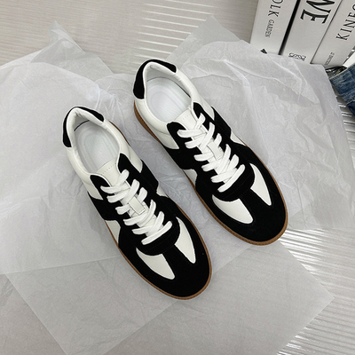 复古经典牛皮德训鞋男