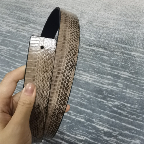 蛇皮腰带真蛇皮外贸尾单无拼接