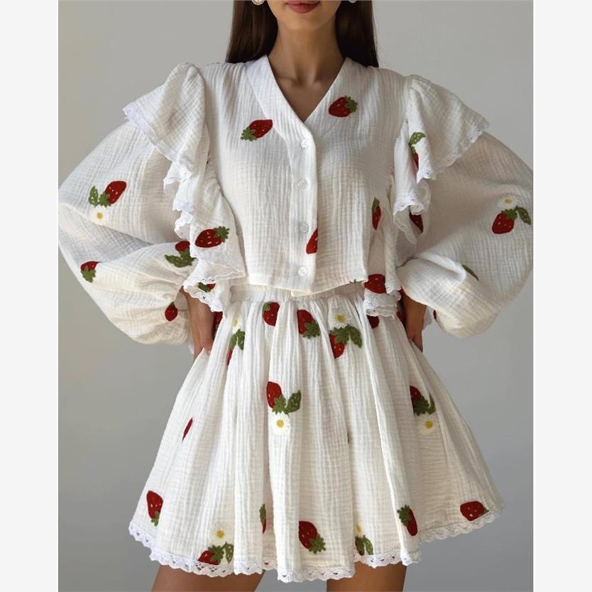 Shirtskpne欧美V领荷叶