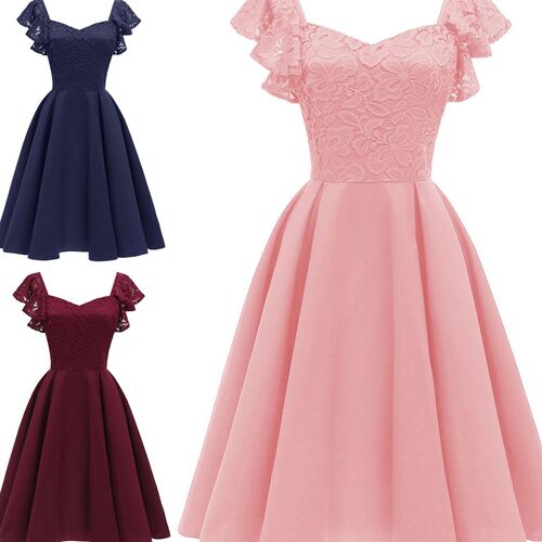 marron cotail night peach wedding evening party dress gown