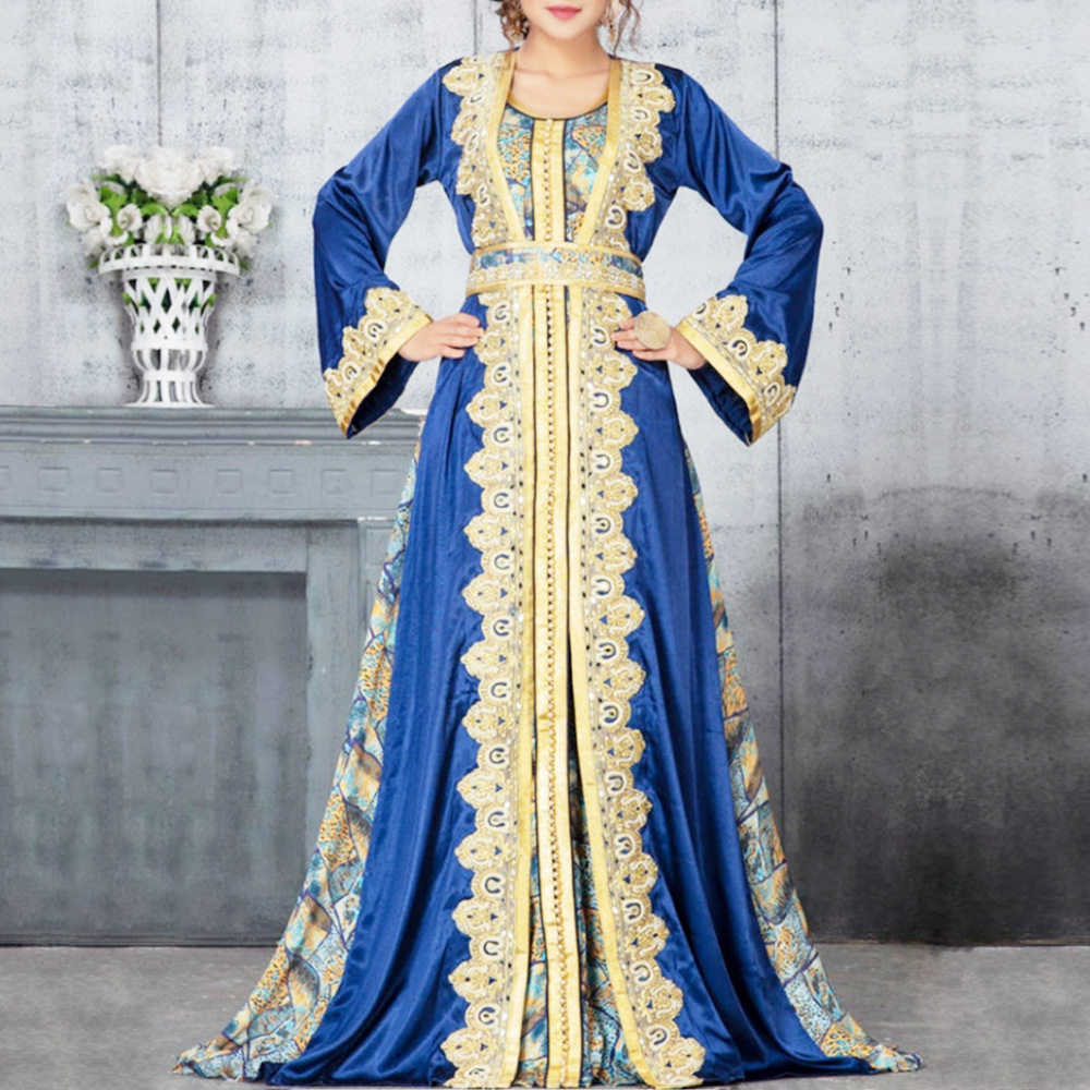 印花旅游连衣裙礼服 long dress women