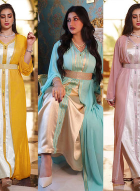 2021 new European and American chiffon dress two piece set