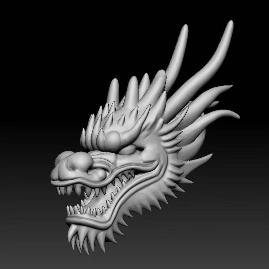 龙头模型 3D精雕图 非实物 STL