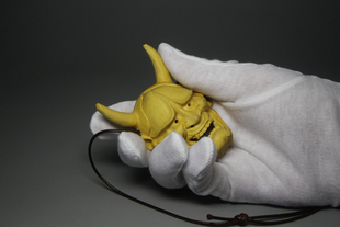 日本和风能面般若天狗项链吊坠挂件 黄杨木纯手工实木雕刻