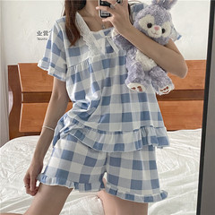 Real auction real price 2021 new wanghong can go out leisure home wear summer suit