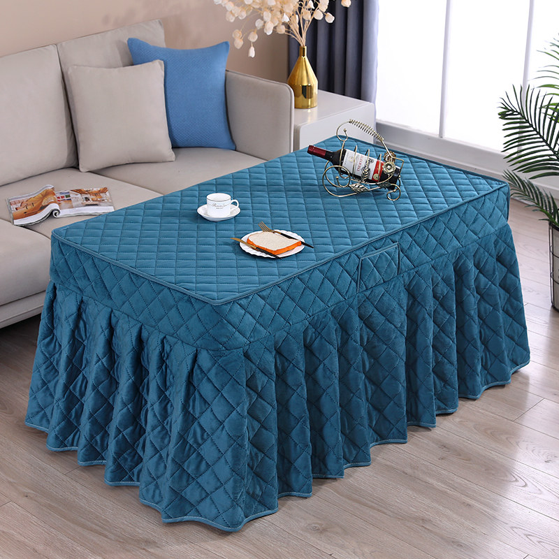 新款冬季长方形烤火炉桌罩套电取暖加绒茶几罩夹棉烤火被加厚裙摆,居家布艺,烤火罩,淘宝优惠券,粉丝福利购,淘宝优惠卷