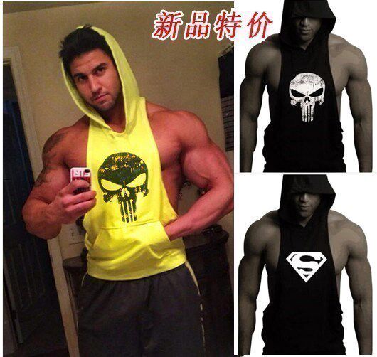 健美健身背心无袖tt恤潮人型