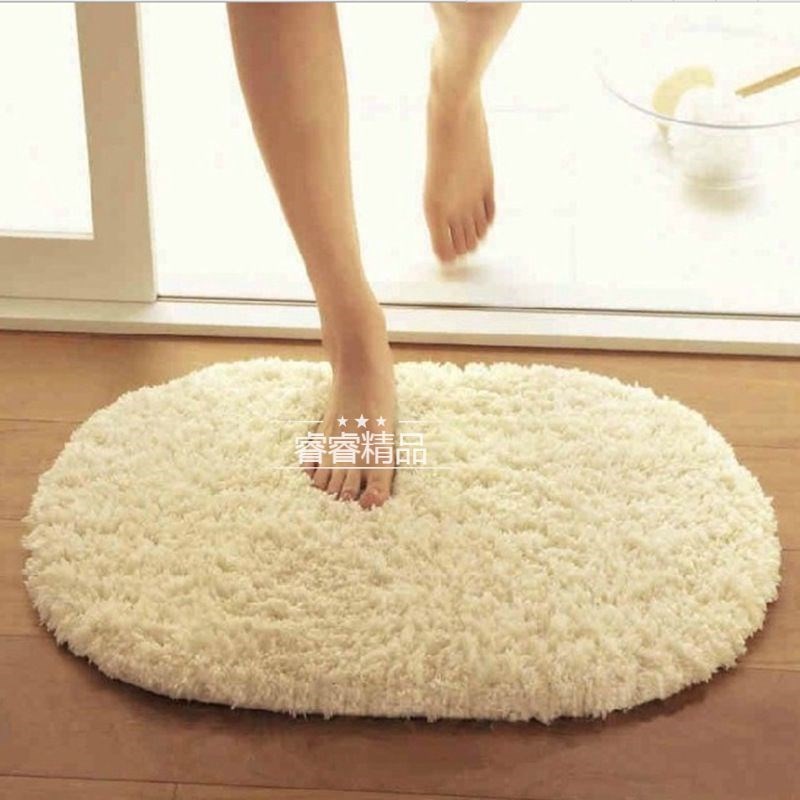 Oval Water absorption carpet Bathroom Floor mat foot pad地毯