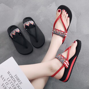 women flip-flops thick bottom slippers ladies Beach sandals