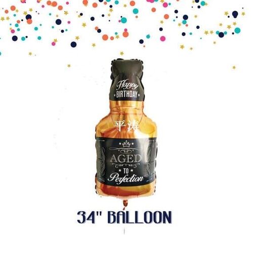 1pcs WHISKEY Balloon Man 40th Birthday Party Beer and Whiske
