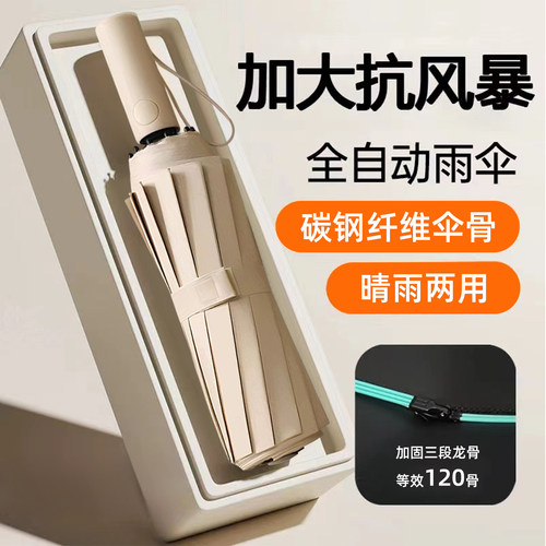 【加厚黑胶】全自动晴雨伞遮太阳