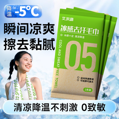 【30片装】降温冷感湿巾