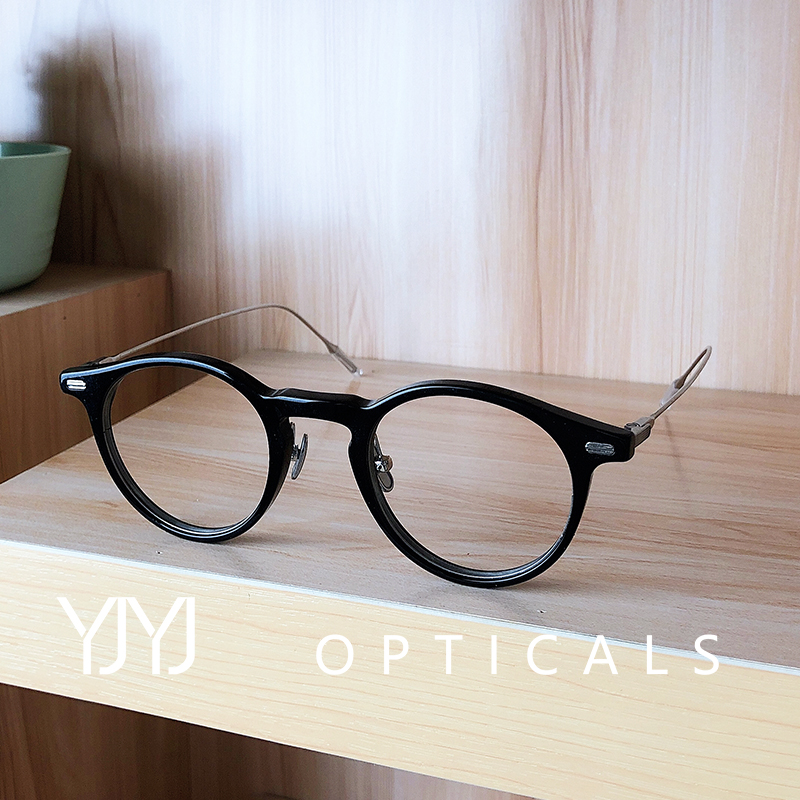 gm眼镜框jojo光学板材椭圆眼镜架复古小框防脱落可配高度近视眼镜