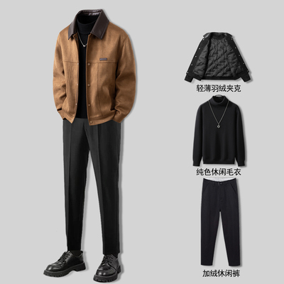 冬季保暖时尚潮流羽绒夹克