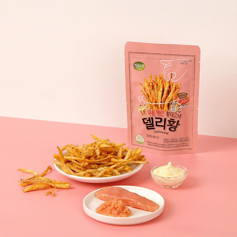 韩国进口海迪梦明太鱼鱼干零食即食薯片干货酥脆烤鱼片海鱼