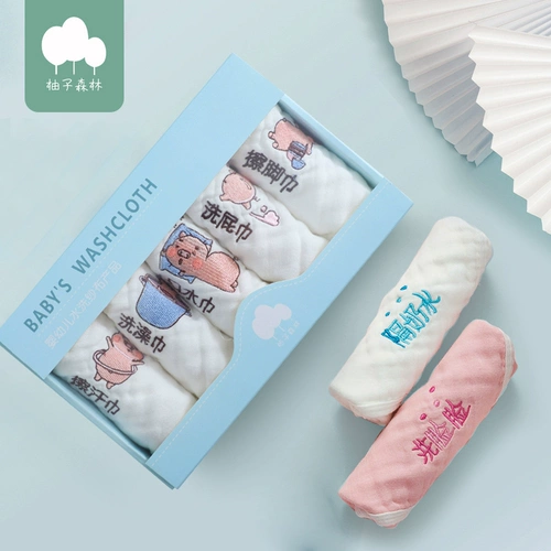 Детское хлопковое полотенце, марлевый детский слюнявчик, мягкий носовой платок, влажные салфетки для новорожденных для умывания, хорошо впитывает воду