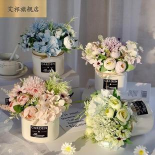 冰箱上面摆的花仿真盆花顶上面的摆件放的装饰花空调柜机客厅鞋柜