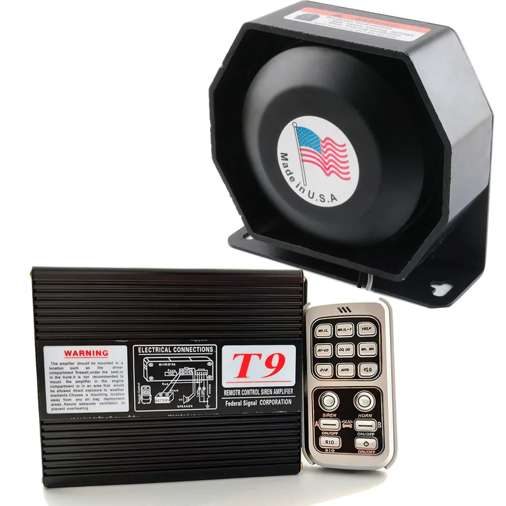 警报器车载宣传喇叭无线汽车喊话器200W400W600W高清扬声器12V24V