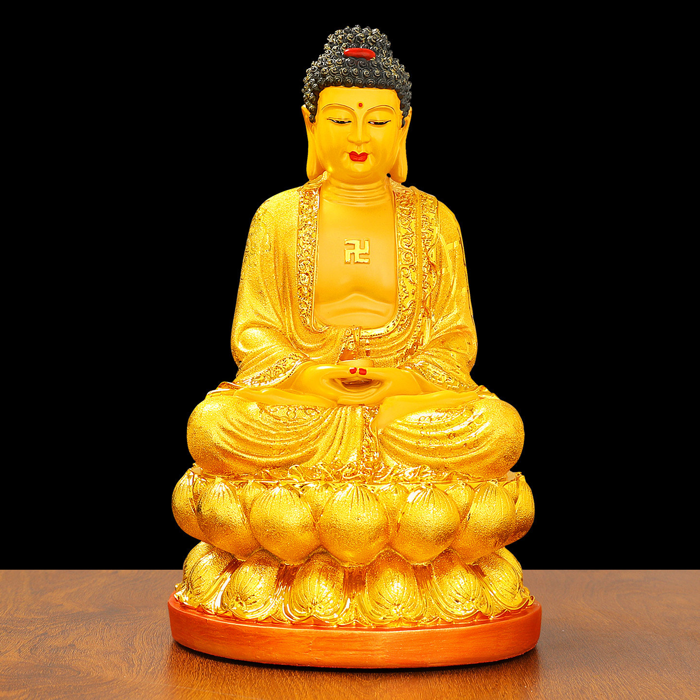 大日如来佛摆件释迦摩尼佛像家用供奉客厅公司办公室乔迁新居礼品